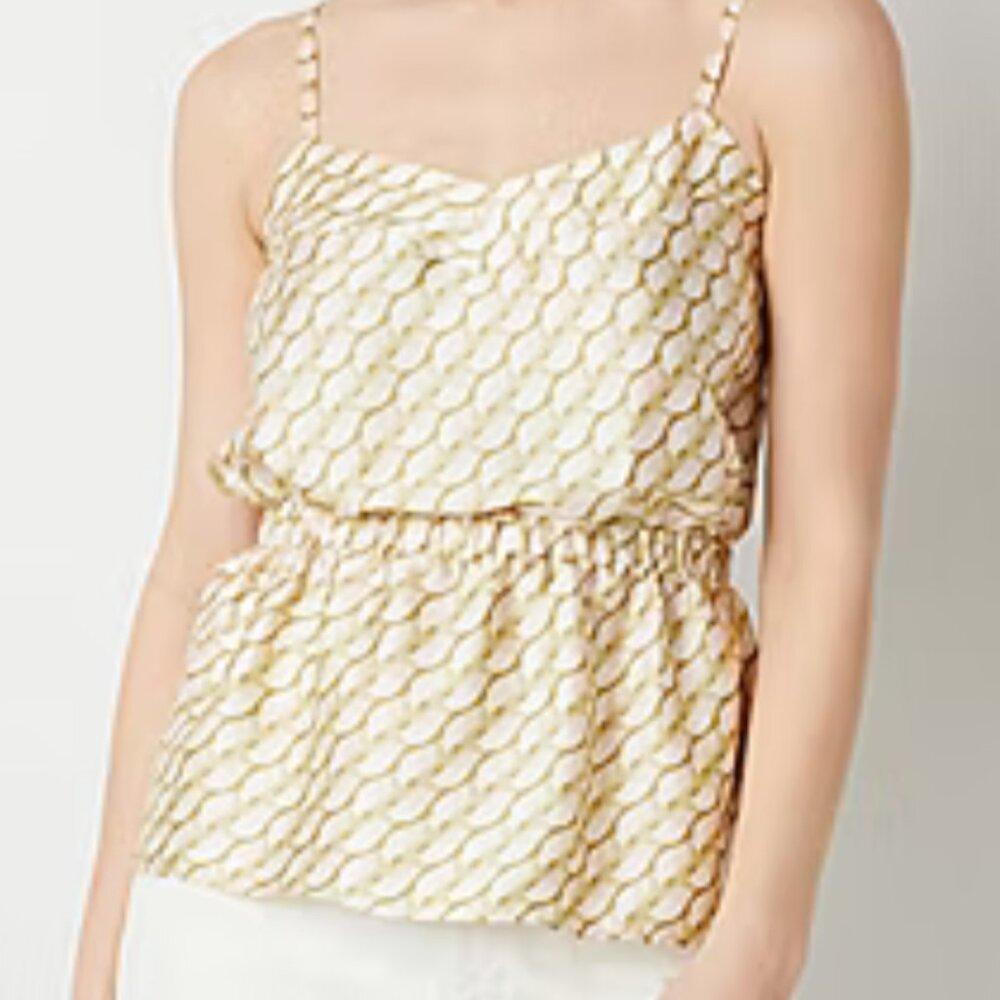 NEW! Ryegrass Camisole Silky Sweetheart Neck Strappy XL $50 Green Pink‎ White